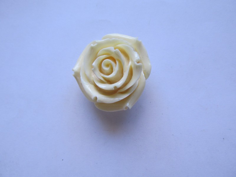 (image for) Cream Resin Flower #FL47 - Click Image to Close